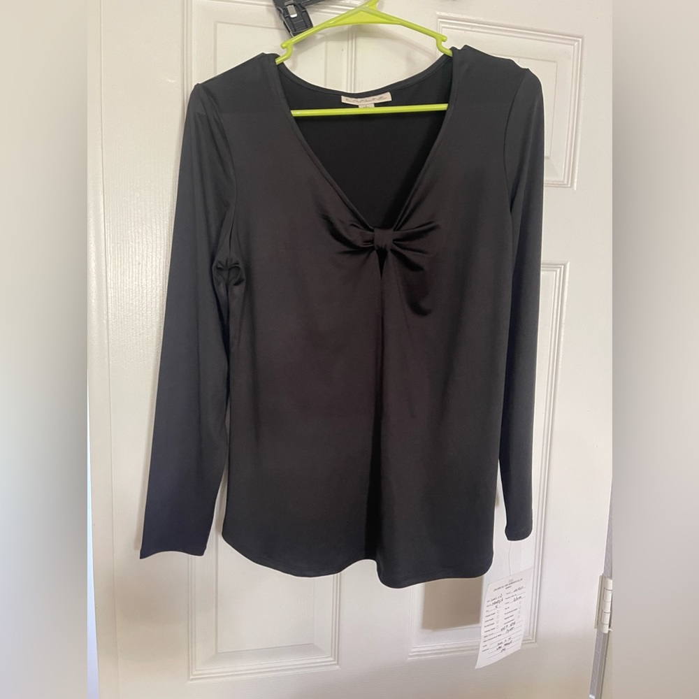 Black long sleeve top